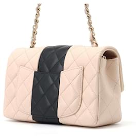 Chanel-Bolso de hombro con cadena Chanel-Negro,Rosa