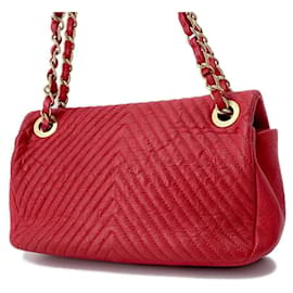 Chanel-Bolso de hombro con cadena Chanel-Roja