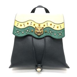 Mochila de couro preta Gucci Preto