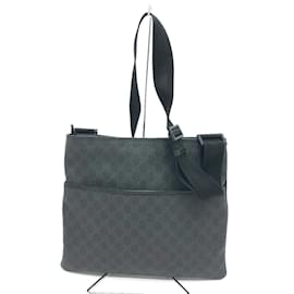 Gucci-Gucci 162904 GG Shoulder Bag-Black