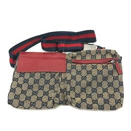Gucci 28566 Marsupio GG/Logo Blu navy