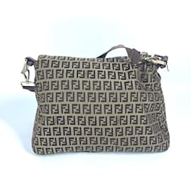 Fendi-Bolsa de ombro Fendi Zucchino marrom-Marrom