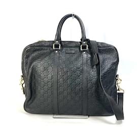 Gucci-Gucci Brown Leather Briefcase-Brown