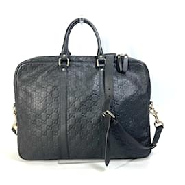 Gucci-Gucci Brown Leather Briefcase-Brown