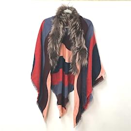 Fendi-Fendi FXT100 Scarf Fringe Stole-Other