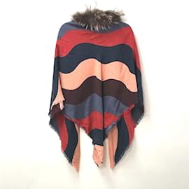 Fendi-Fendi FXT100 Scarf Fringe Stole-Other