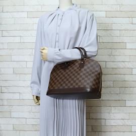 Louis Vuitton-Louis Vuitton Alma Damier Handbag-Brown