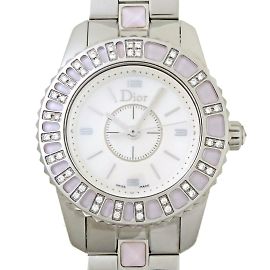 Reloj de dama Christian Dior con bisel de cristal y diamante CD112111 Otro