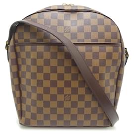 Louis Vuitton-Sac à main épaule Louis Vuitton Ipanema GM pour femmes-Marron,Autre,Damier ebène