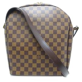 Louis Vuitton-Sac à main épaule Louis Vuitton Ipanema GM pour femmes-Marron,Autre,Damier ebène