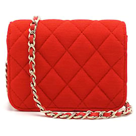 Chanel-Sac à épaule Chanel Matelassé à chaîne pour femmes-Rouge