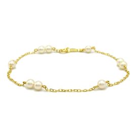Pulsera de Encanto de Perlas Akoya Mikimoto Blanco