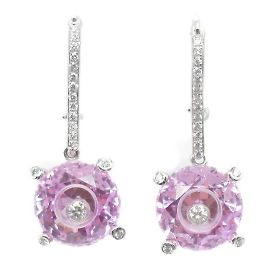 Pendientes de zafiro rosa sintético Chopard So Happy Diamond Rosa