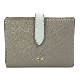 Céline Celine Bicolor Trifold Wallet Brown