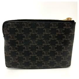 Céline-Celine Triomphe Coin Purse-Brown
