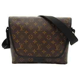 Louis Vuitton-Louis Vuitton Brown Monogram Macassar Shoulder Bag-Brown