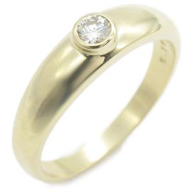 Mikimoto Gelbgoldring mit Diamant Andere