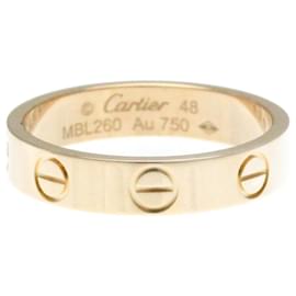 Cartier-Bague Mini Love Cartier en or rose-Doré