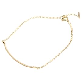 Tiffany & Co-Tiffany Smile Pink Gold Charm Bracelet-Golden