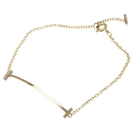 Tiffany & Co-Tiffany Smile Pink Gold Charm Bracelet-Golden