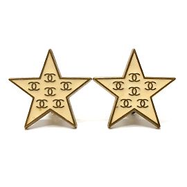 Boucles d'oreilles clip vintage Chanel Doré