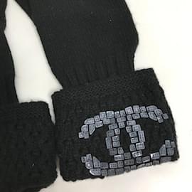 Chanel-Chanel Black Long Gloves-Black