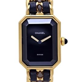 Chanel-Chanel Premiere L Size H0001 Gold Plated Leather Ladies Watch-Other