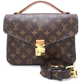 Louis Vuitton-Louis Vuitton Monogram Pochette Metis MM M44875 Handbag-Brown