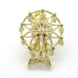 Tasaki-TASAKI Yellow Gold Diamond Brooch-Other