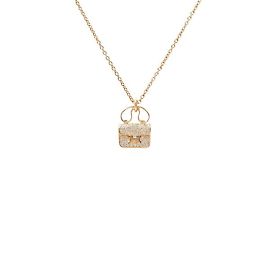 Hermès Collier Amulette Constance K18PG en or rose Autre