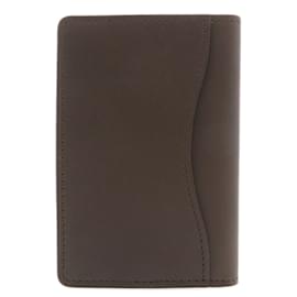 Louis Vuitton-Louis Vuitton Leather Card Case-Brown