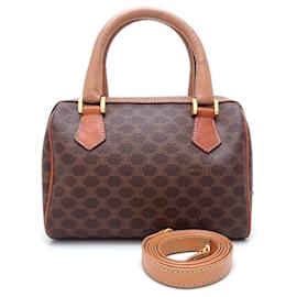 Céline-Celine Boston 2-Way Bag in Brown-Brown