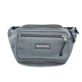 Balenciaga Gray Waist Pouch Bag Brown