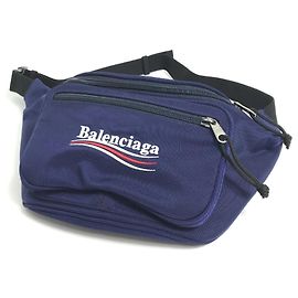 Balenciaga Navy Waist Pouch Navy blue