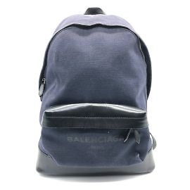 Balenciaga Navy Logo Backpack Navy blue