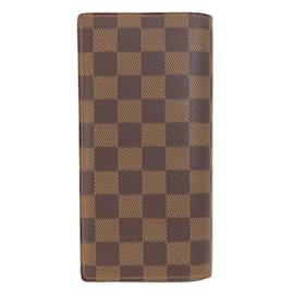 Louis Vuitton-Louis Vuitton N60017 Portefeuille Brazza Long Wallet-Damier ebene