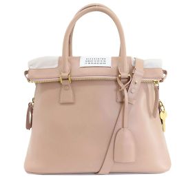 Maison Martin Margiela Maison Margiela Pink Leather Tote Bag Pink
