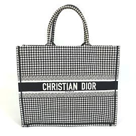 Houndstooth Tote Bag von Christian Dior Weiß