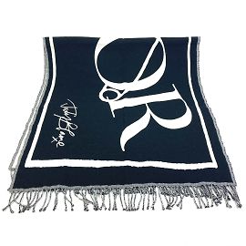 Christian Dior Black Wool Stole Black