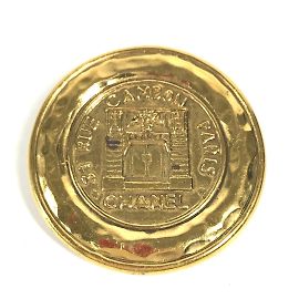 Broche redonda vintage Cambon de Chanel Dorado