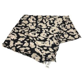 Sciarpa leopardata Christian Dior Beige