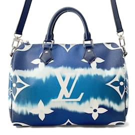 Louis Vuitton-Bolsa Louis Vuitton LV Escale Speedy Bandoulière 30-Azul