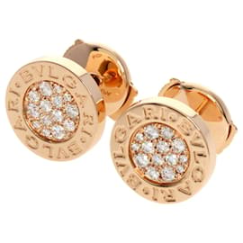 Bulgari-Boucles d'oreilles en diamant en or rose 18K Bvlgari-Autre