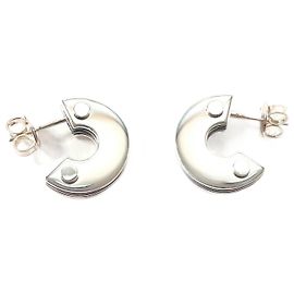 Orecchini a cerchio in argento 925 Bottega Veneta Argento