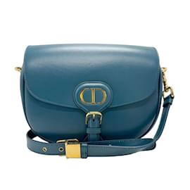 Christian Dior-Sac à épaule moyen BOBBY Christian Dior-Bleu foncé