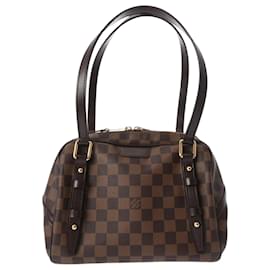 Louis Vuitton-Louis Vuitton Damier Rivington PM Handbag-Brown,Damier ebene