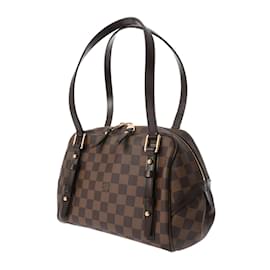 Louis Vuitton-Louis Vuitton Damier Rivington PM Handbag-Brown,Damier ebene