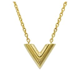 Louis Vuitton-Collier Pendentif Essentiel V Louis Vuitton-Doré