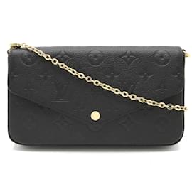 Louis Vuitton-Louis Vuitton Monogram Empreinte Pochette Felicie-Black