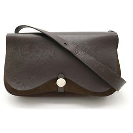 Bolsa de Ombro Colorado MM da Hermès Marrom